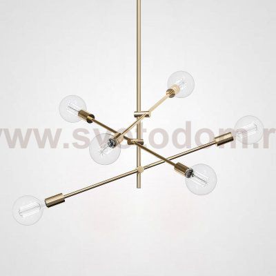 Люстра LF Studio Cliff Pendant 6 Bronze ImperiumLoft 84669-22