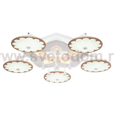 Светильник ЭкономСвет 8486/5WT RC WT YLWTLED