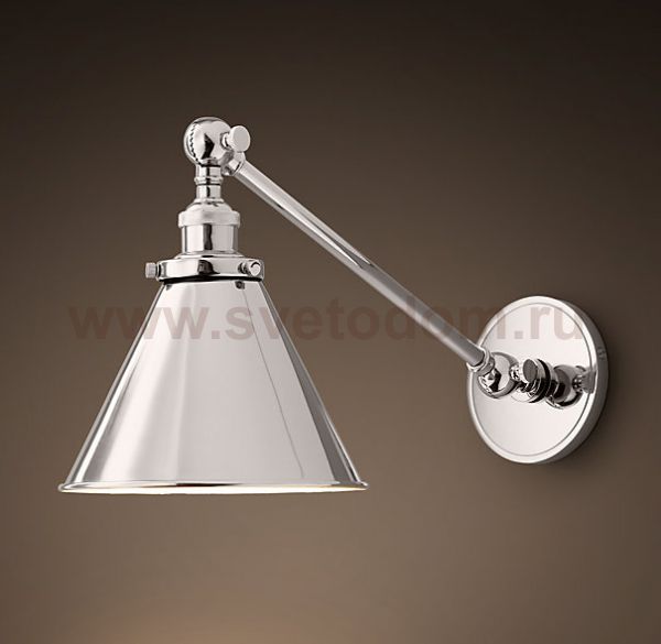 Бра 20TH C Library Single Sconce silver ImperiumLoft 84948-22