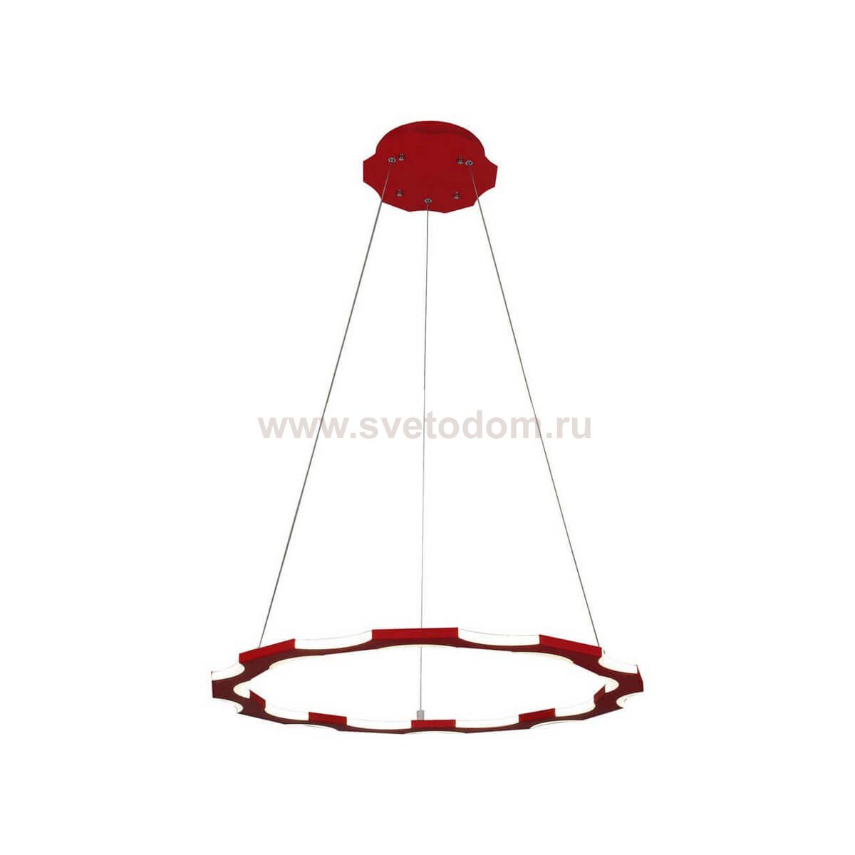 Подвесной светильник ТОР-БАЙТ красный d67,5 h110 Led 60W (4000K) Kink light 8502,06