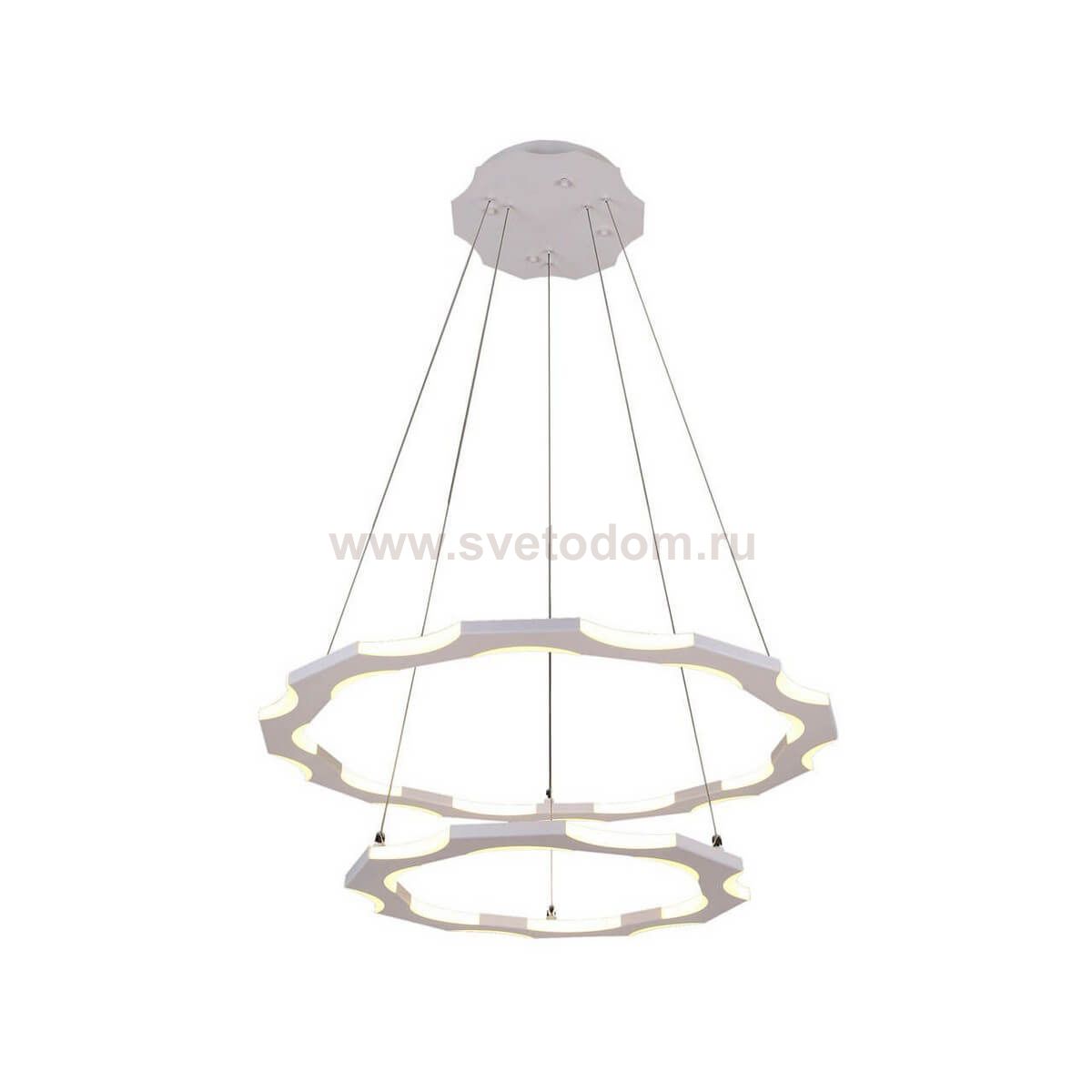 Подвесной светильник ТОР-БАЙТ белый d67,5+43,7 h110 Led 96W (4000K) с пультом ДУ, функция Sleep Kink light 8503,01