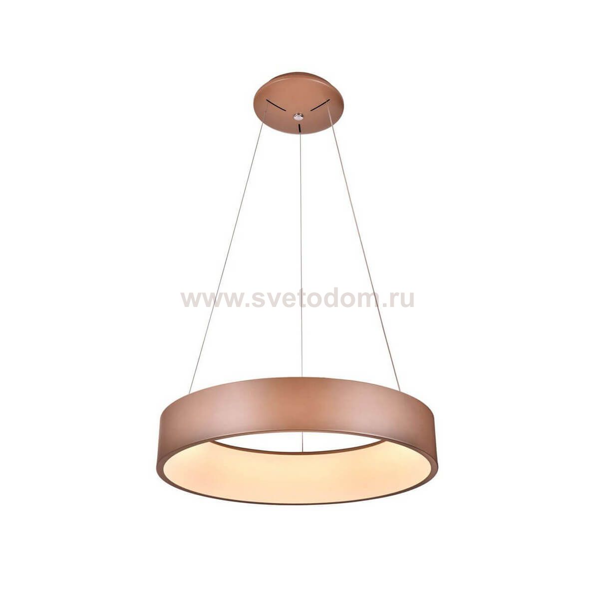 Подвесной светильник диммируемый КРЕЙС золото D45 h120 Led 54W (3000-6000K) с пультом ДУ Kink light 8506,33