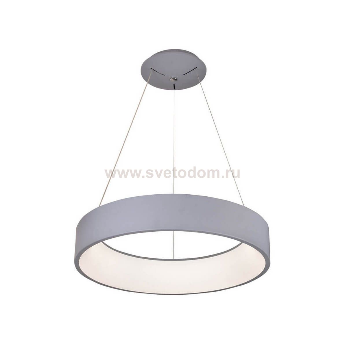 Подвесной светильник диммируемый КРЕЙС серый D60 h120 Led 72W (3000-6000K) с пультом ДУ Kink light 8507,16