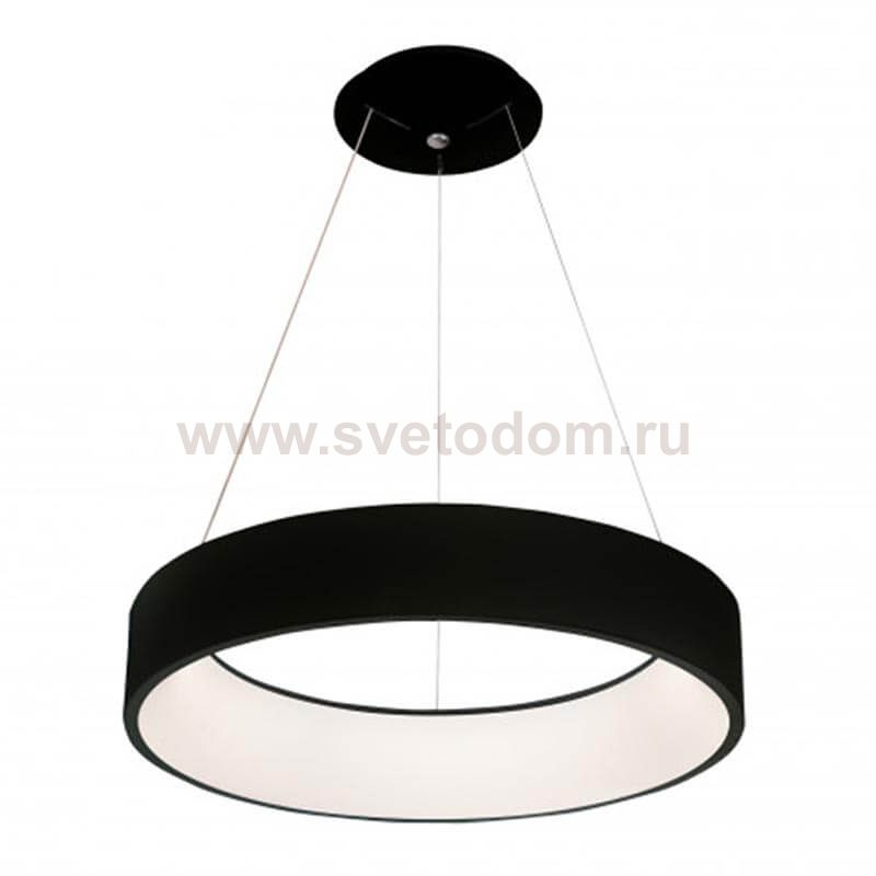 Подвесной светильник диммируемый КРЕЙС черный D60 h120 Led 72W (3000-6000K) с пультом ДУ Kink light 8507,19