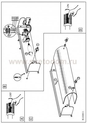 Светильник для ванной комнаты и зеркал Eglo 85337 MONO