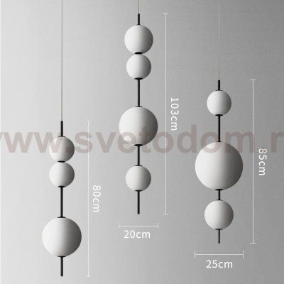 Подвесной светильник White beads Pendant ImperiumLoft 85415-22