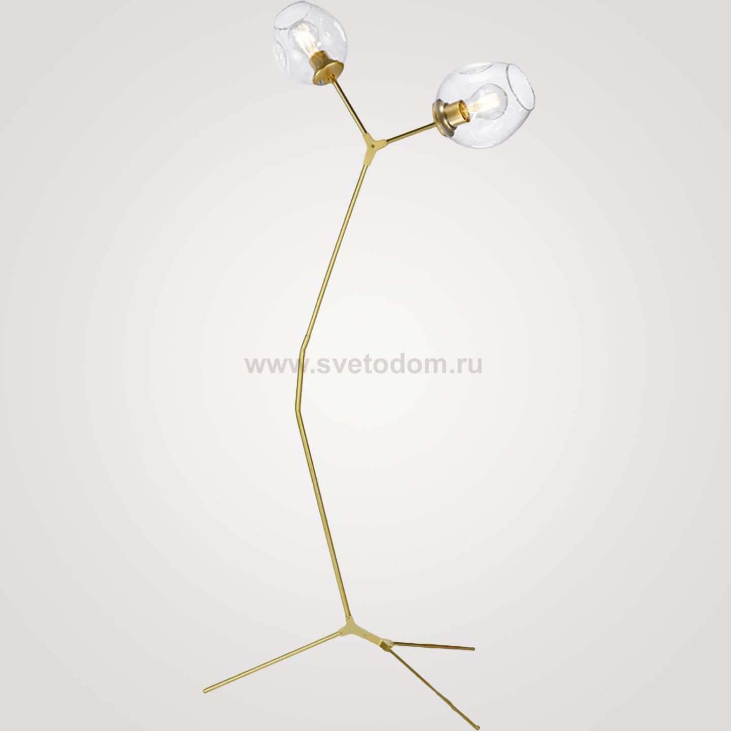 Торшер Сrumpled Glass Bubble gold ImperiumLoft 85482-22