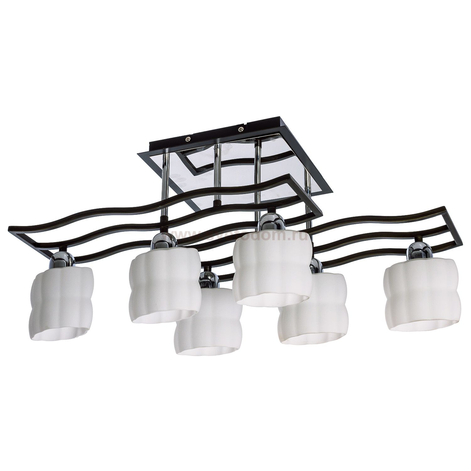 Светильник ЭкономСвет 85503/6CH+WENGUE WT