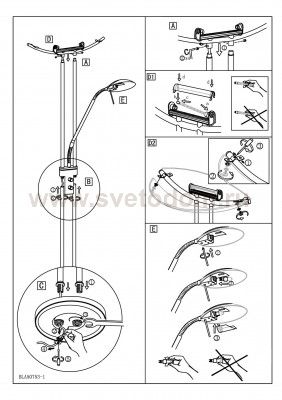 Торшер напольный Eglo 85973 BAYA