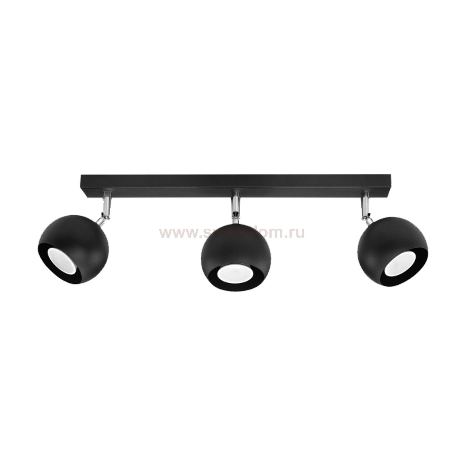 Спот потолочный Экономсвет 86002/3BK+CR BK