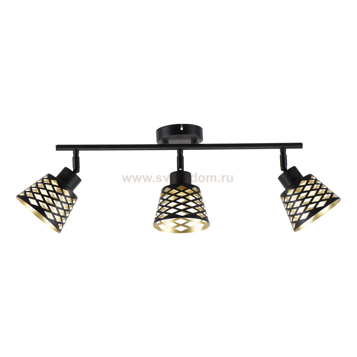 Спот потолочный 86007/3BK BK+GD ЭкономСвет