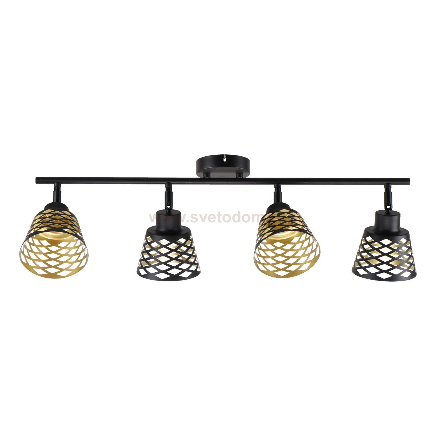 Спот потолочный 86007/4BK BK+GD ЭкономСвет