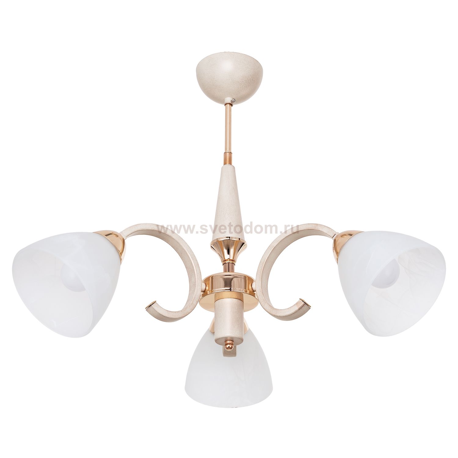 Люстра классическая Экономсвет 8656/3GD+BEG WT