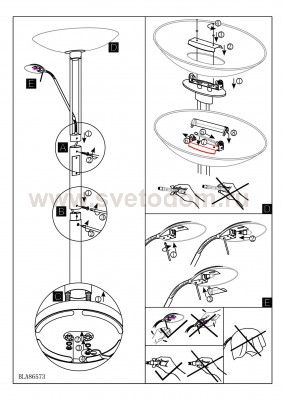 Торшер Eglo 86573 TAMPA