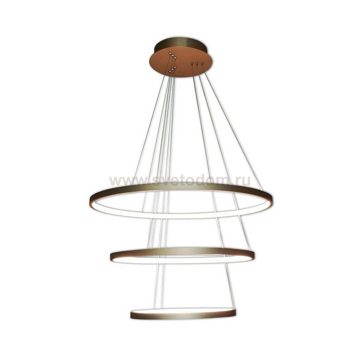 Подвесной светильник ТОР-ТРЕК матовое золото d65+50+35 h120 Led 50W (4000К) Kink light 8659,33