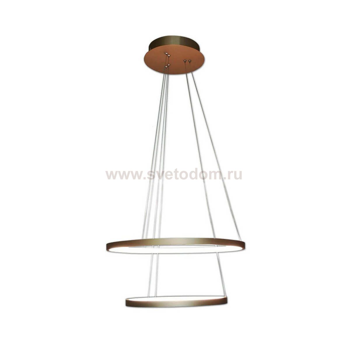 Подвесной светильник ТОР-ТРЕК матовое золото d50+35 h120 Led 30W (4000К) Kink light 8660,33