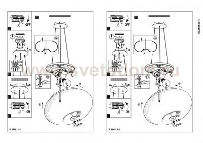 Светильник подвесной 280мм Eglo 86813 OPTICA
