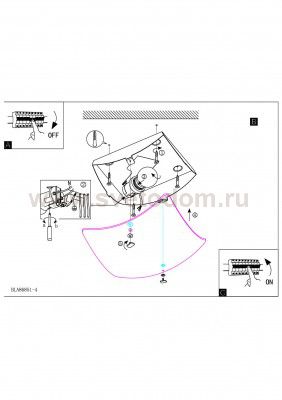 Настенно-потолочный светильник Eglo 86851 BORGO 1