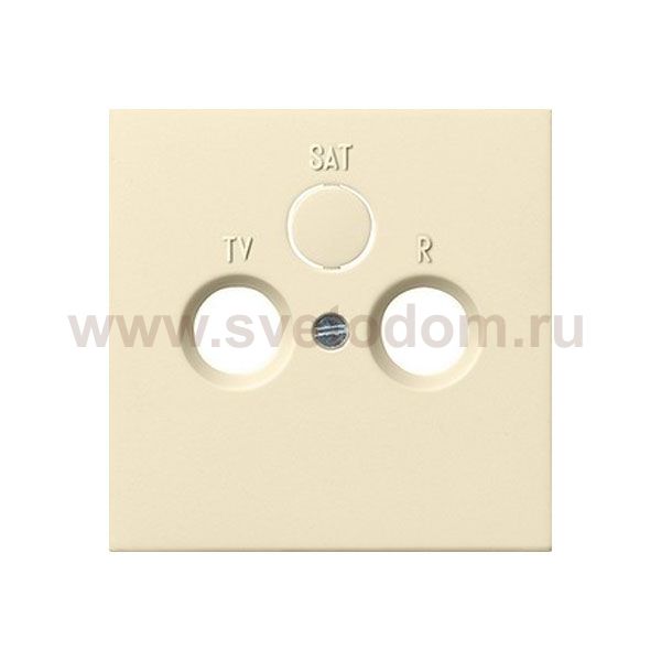 Gira F100 Крем глянц Накладка TV-FM-(SAT)розетки (G869111)