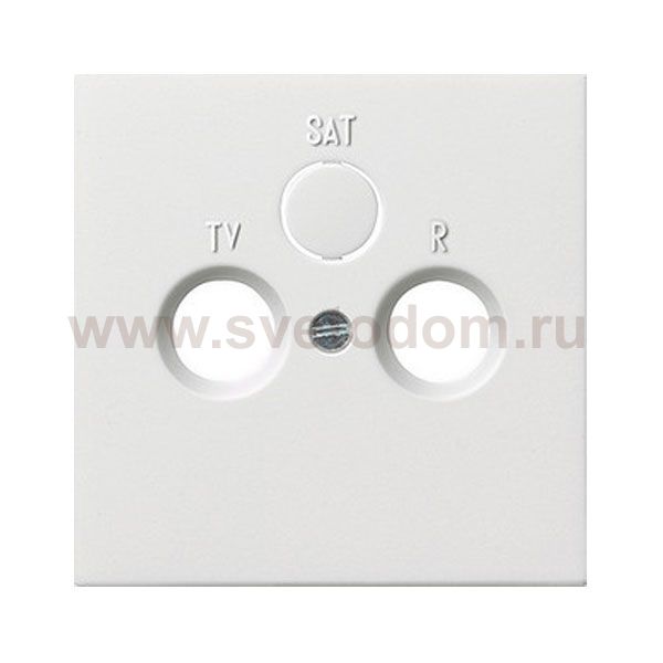 Gira F100 Бел глянц Накладка TV-FM-(SAT)розетки (G869112)