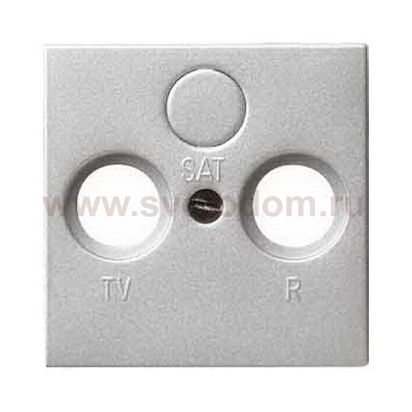 Gira S-55 Алюминий Накладка TV-FM-(SAT) розетки (G86926)