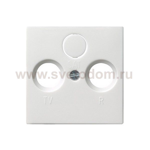 Gira S-55 Бел Накладка TV-FM-(SAT) розетки (G86927)