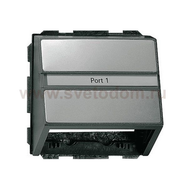 Gira E22 Сталь Накладка с опорной пластиной угловая (G87020)