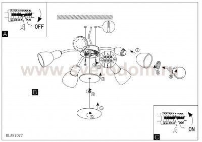 Светильник поворотный спот Eglo 87083 Dakar