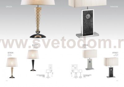 Настольная лампа Lightstar 870927 Grazia