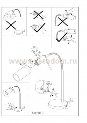 Офисная настольная лампа Eglo 87245 BENGA