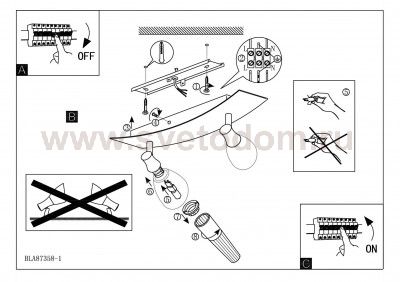 Светильник поворотный спот Eglo 87362 ONA 1