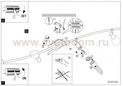 Светильник поворотный спот Eglo 87481 ONA