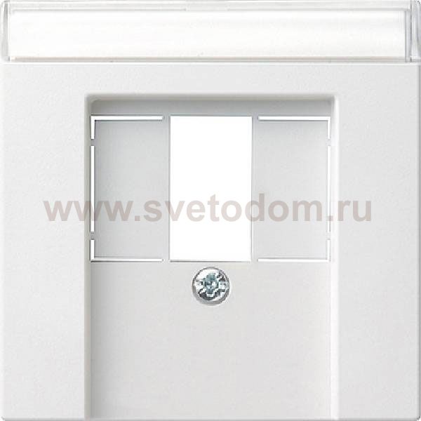 Gira E22 Бел Накладка ТЛФ розетки TAE с полем для надписи (G87603)