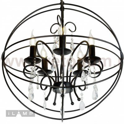 Подвесная люстра iLamp Life 8774-5 Черная