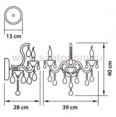 Светильник бра Lightstar 879627 Champa nero