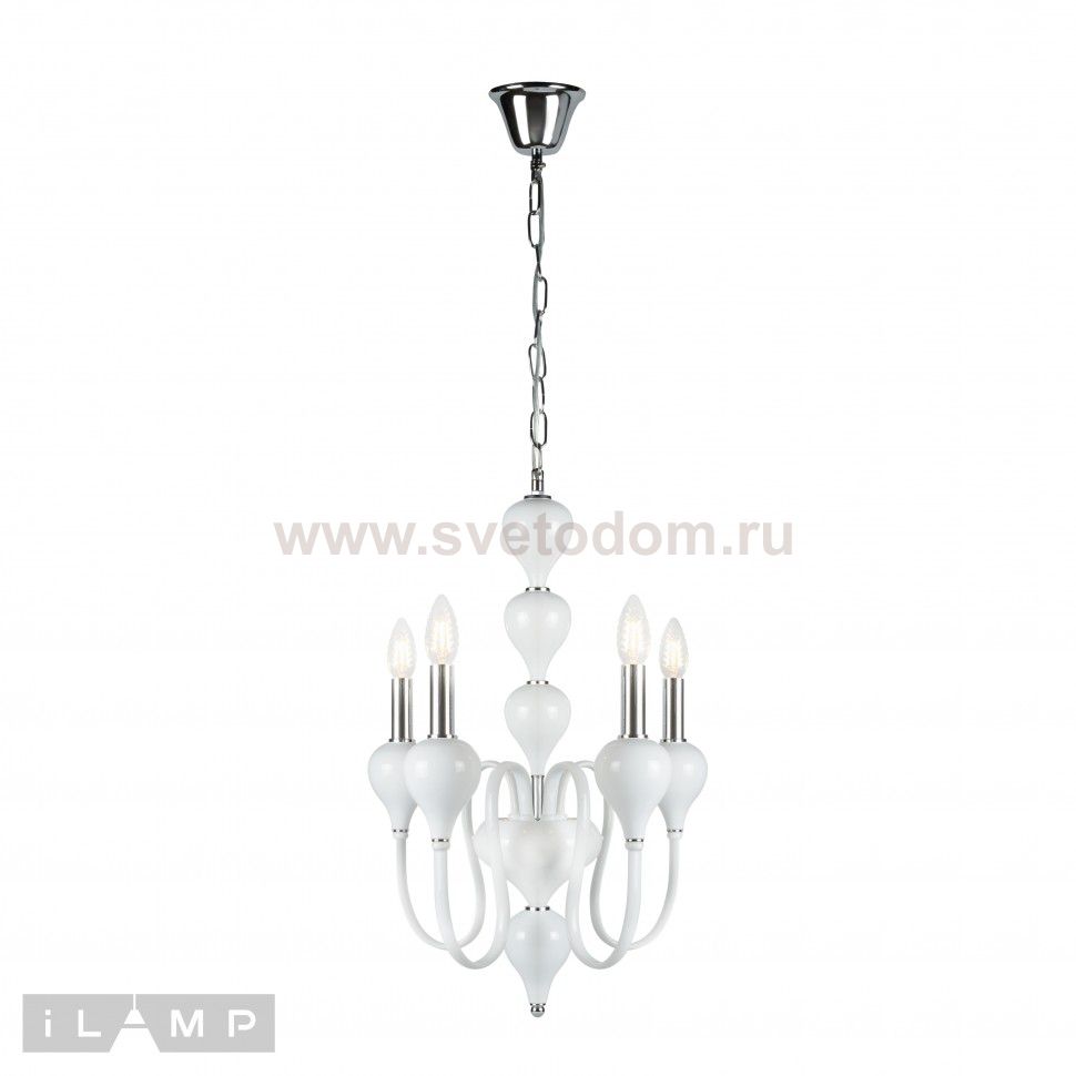 Подвесная люстра iLamp Lady 88003-4 Белая