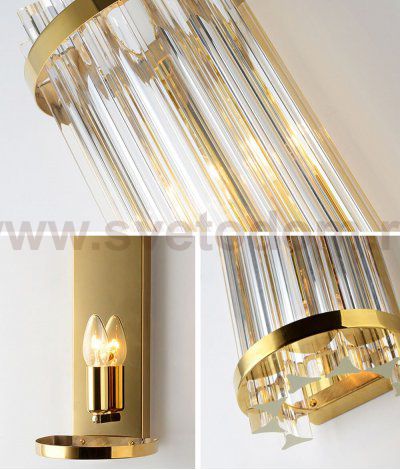 Настенный светильник 88014W brass
