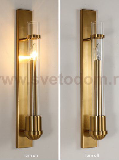 Настенный светильник 88042W brass