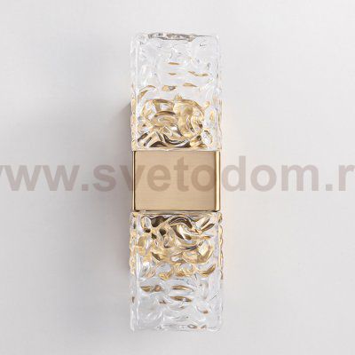 Настенный светильник 88068W gold/clear