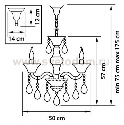 Люстра подвесная Lightstar 881060 Bianca