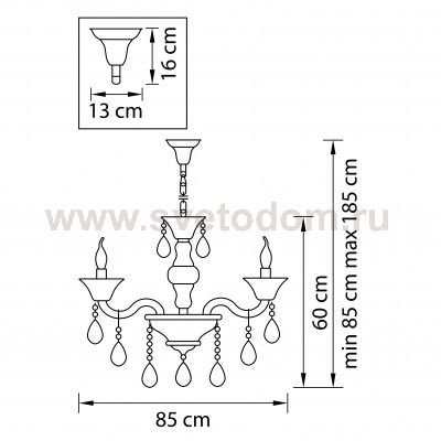 Люстра подвесная Lightstar 881100 Bianca