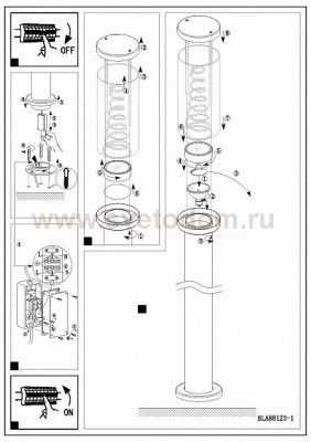 Уличный светильник Eglo 88123 TRONO