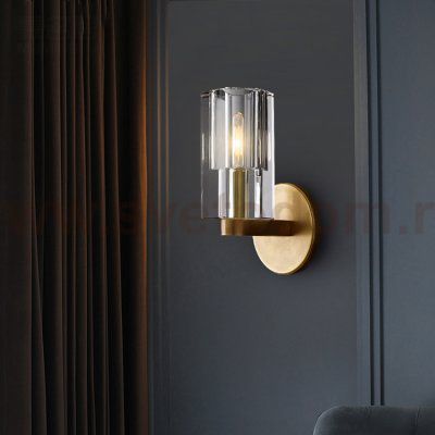 Настенный светильник 8816W gold/clear