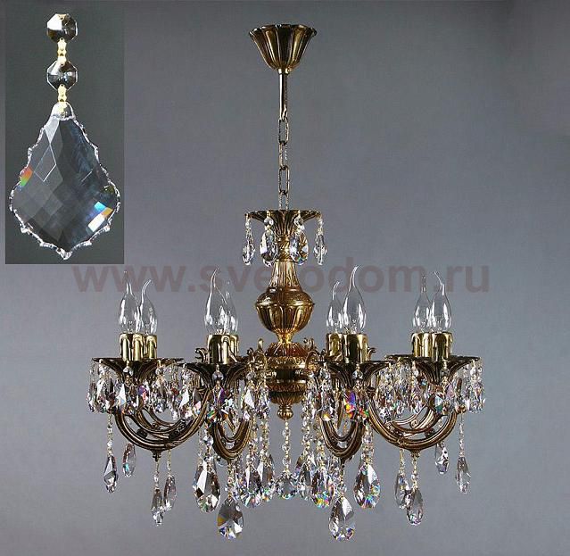 Люстра Ambiente 8818/8 PB New Leaf