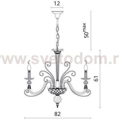 Светильник подвесной Divinare 8821/09 LM-8 ALBEDO