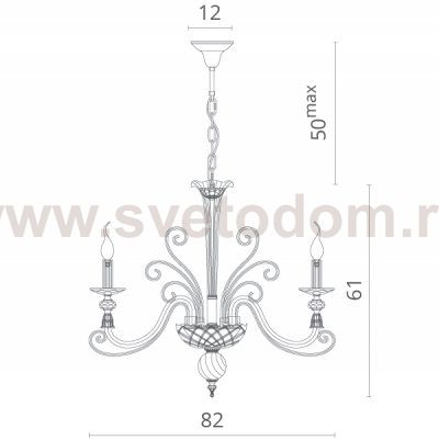 Светильник подвесной Divinare 8821/09 LM-8 ALBEDO