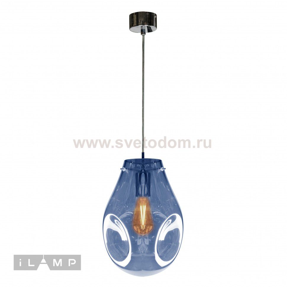 Подвесной светильник iLamp Pear 8827/1P Синий