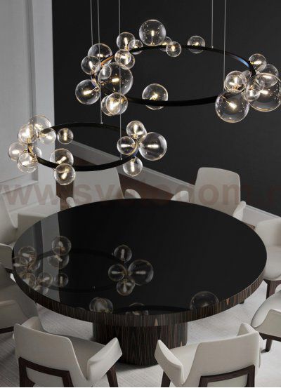 Люстра 8828P/L black/clear