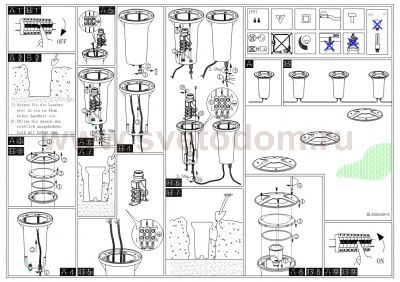 Светильник грунтовый Eglo 88558 Riga 3