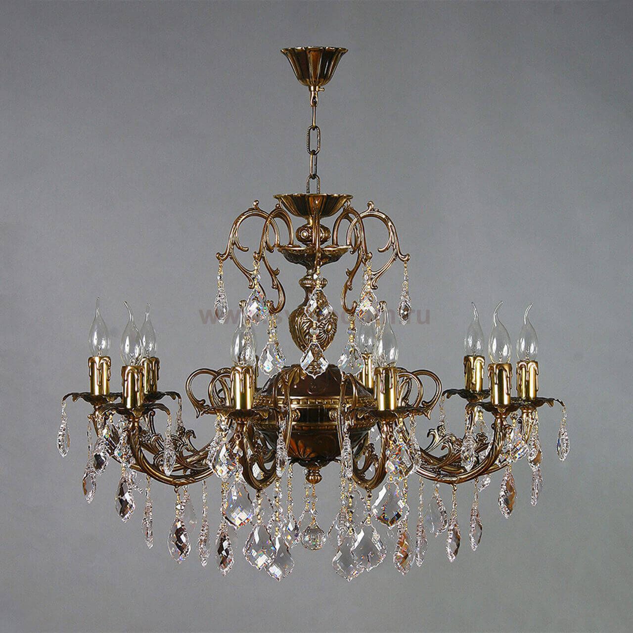 Люстра Ambiente 8888/10 PB Leaf crystal